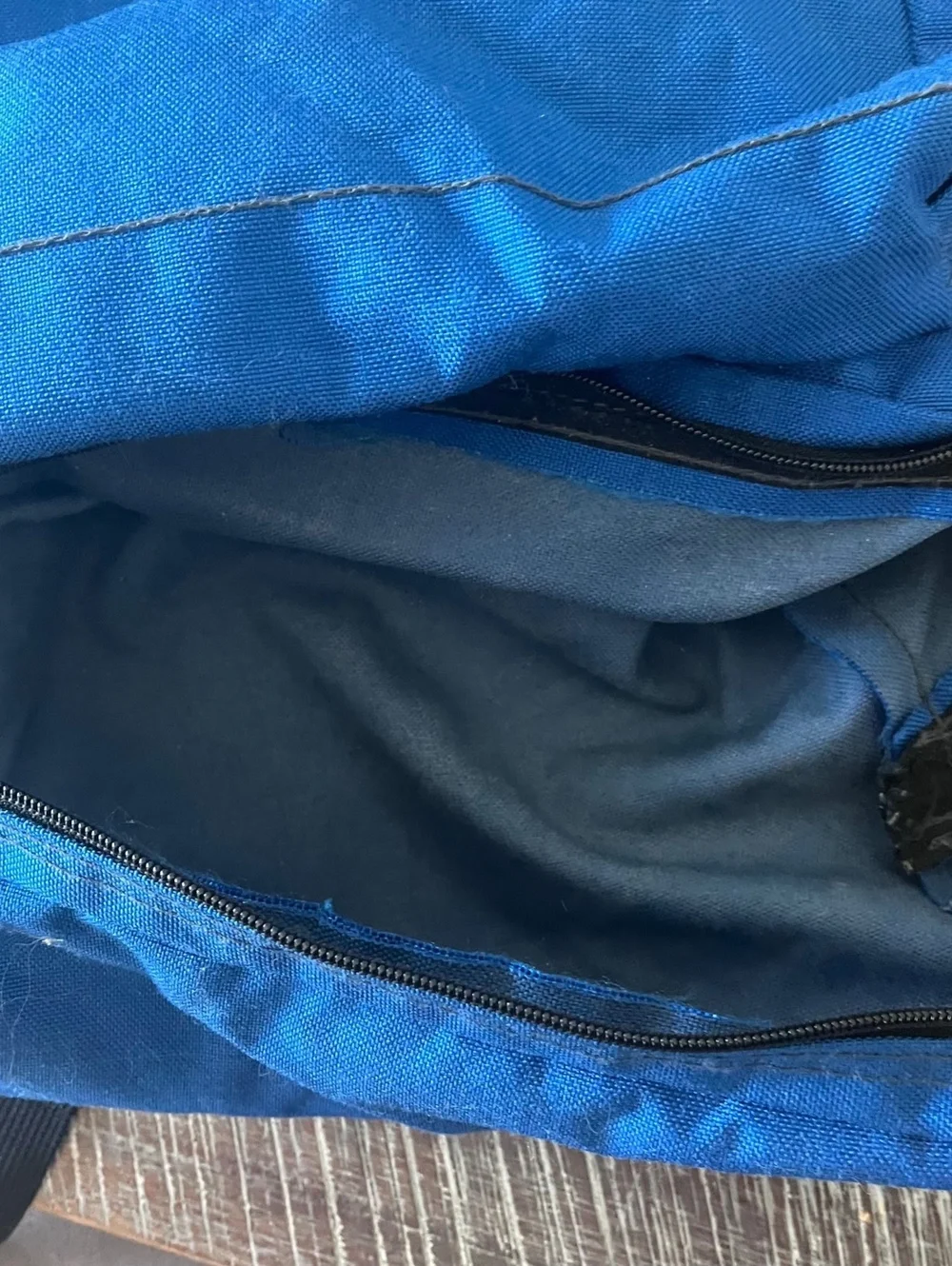 Vintage JanSport Backpack Made in USA Blue Multi Pocket 80s 90s School Bag
